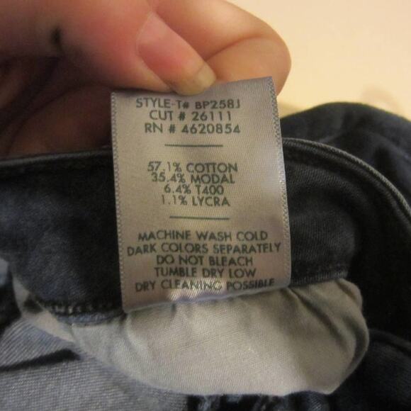 Minimalist Stretch Black Skinny Jeans JUST BLACK DENIM Size 26 - Picture 7 of 9